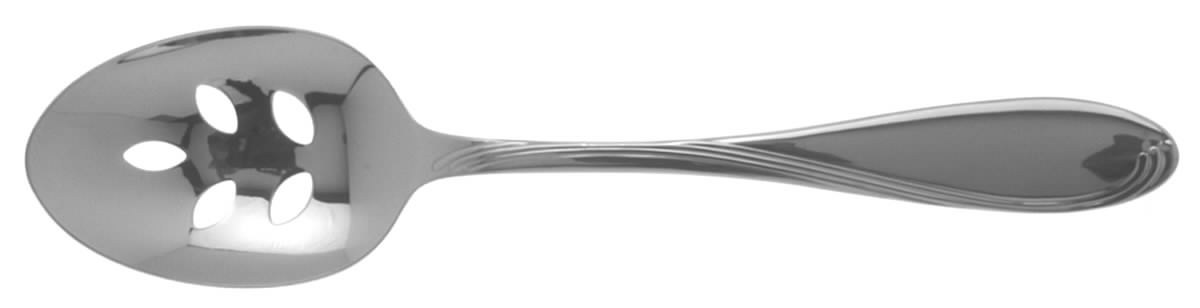 Camber Cresta Windswept Scroll (Stainless) Pierced Tablespoon (Serving Spoon) by Oneida Silver-1