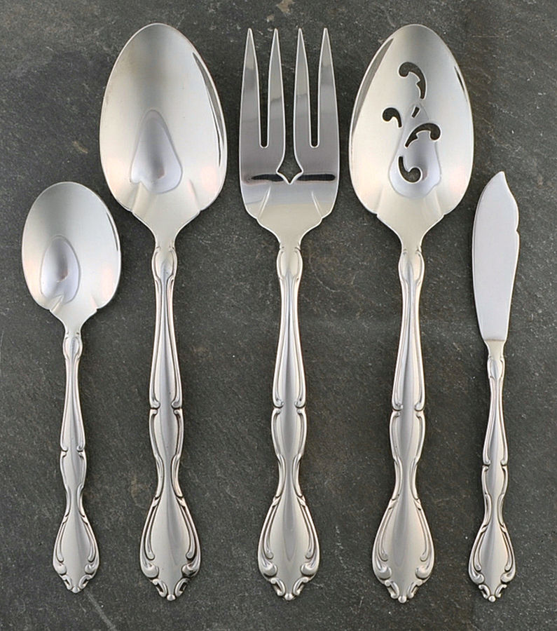 Cantata (Stainless) 5 Piece Hostess Set by Oneida Silver-1