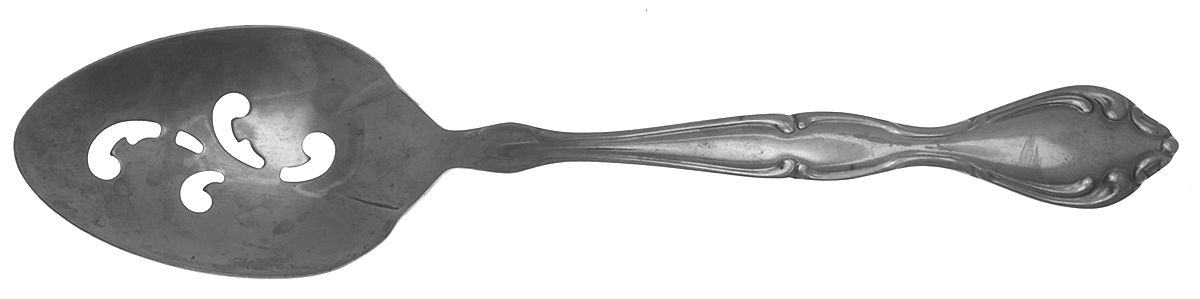 Cantata (Stainless) Pierced Tablespoon (Serving Spoon) by Oneida Silver-1