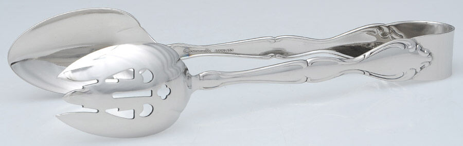 Cantata (Stainless) Salad Tongs Solid HC by Oneida Silver-1