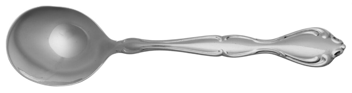 Cantata (Stainless) Round Bowl Soup Spoon (Cream Soup) HC by Oneida Silver-1