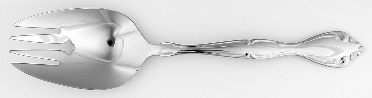 Cantata (Stainless) Solid Salad Serving Fork by Oneida Silver-1