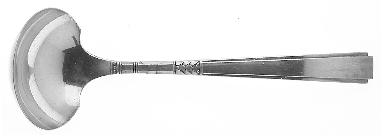 Capri (Silverplate, 1935) Solid Gravy Ladle by Oneida Silver-1