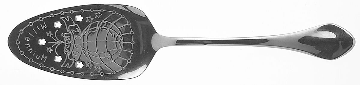 Capello (Stainless) Pie Server All Stainless Pierced Millennium 2000 by Oneida Silver-1