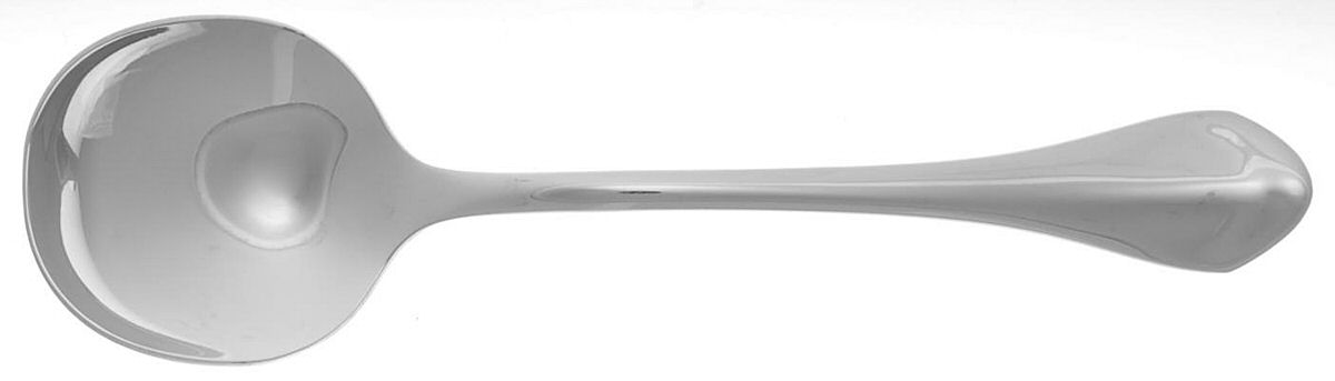 Capello (Stainless) Round Bowl Soup Spoon (Cream Soup) by Oneida Silver-1