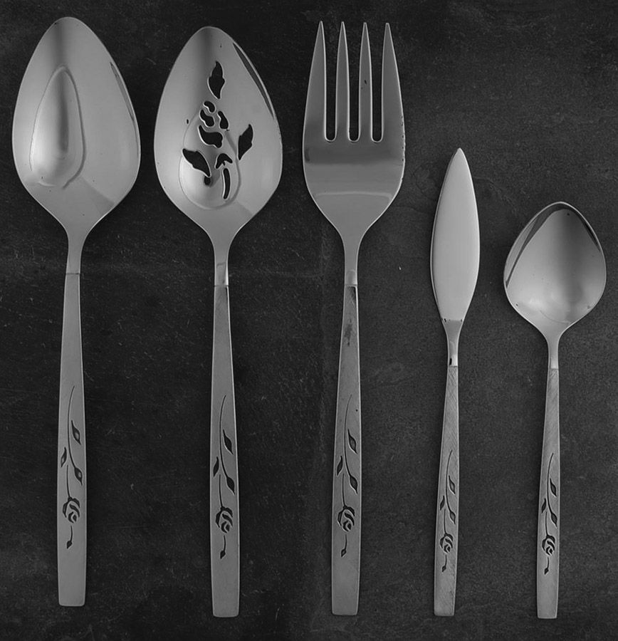 Capistrano (Stainless) 5 Piece Hostess Set by Oneida Silver-1