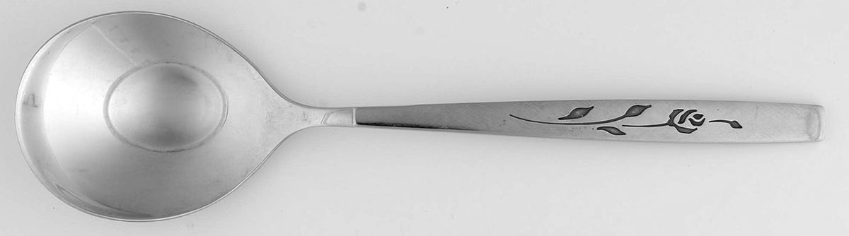 Capistrano (Stainless) Round Bowl Soup Spoon (Gumbo) by Oneida Silver-1