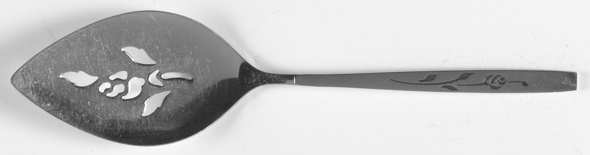 Capistrano (Stainless) Pierced All Stainless Pie Server by Oneida Silver-1