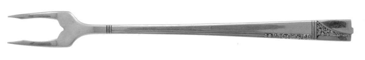 Caprice (Silverplate, 1937) Short Handle Pickle/Olive Fork by Oneida Silver-1