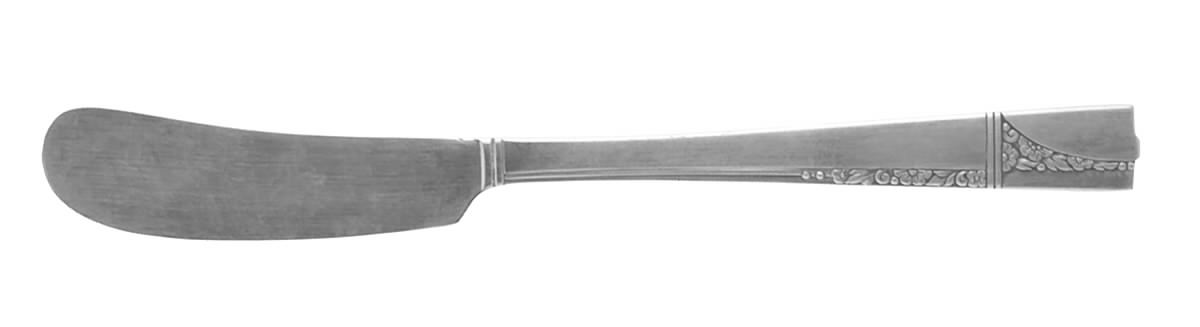 Caprice (Silverplate, 1937) Flat Handle Butter Spreader by Oneida Silver-1