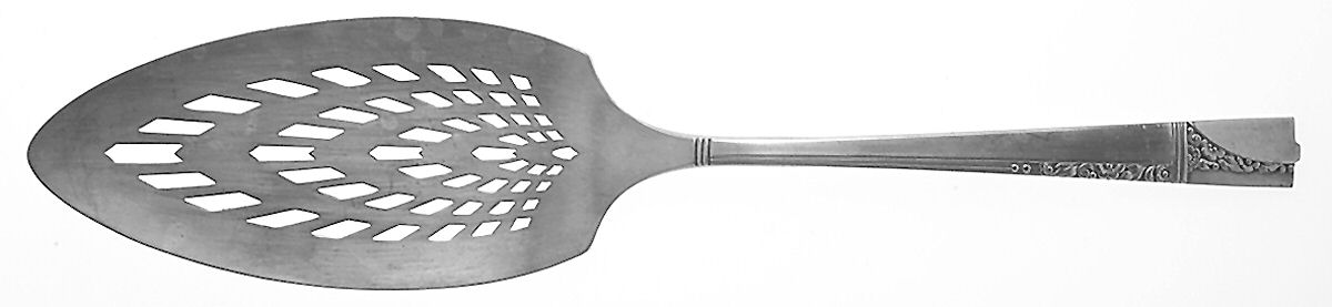Caprice (Silverplate, 1937) Solid Pierced Pie Server by Oneida Silver-1