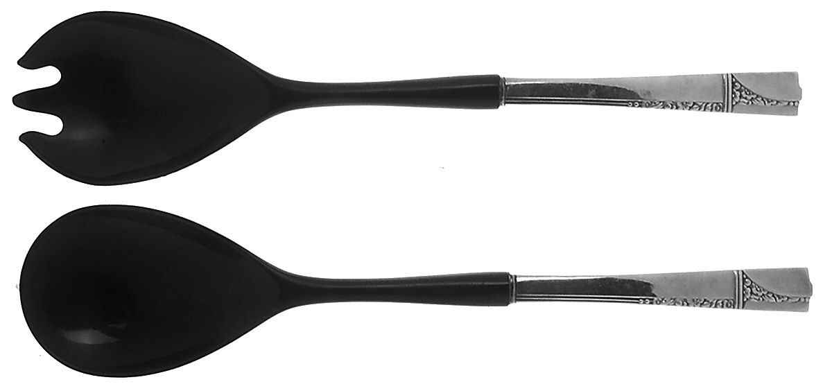 Caprice (Silverplate, 1937) Plastic Bowl 2-Piece Salad Set by Oneida Silver-1