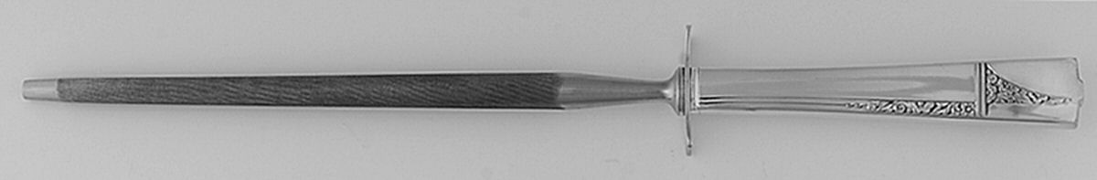 Caprice (Silverplate, 1937) Small Steel Rod Sharpener Knife by Oneida Silver-1