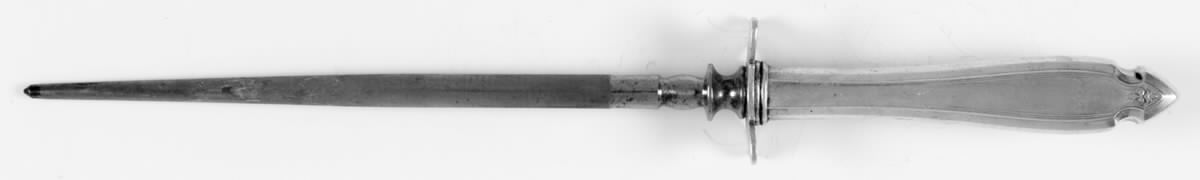 Cardinal (Silverplate, 1920) Small Steel Rod Sharpener Knife by Oneida Silver-1