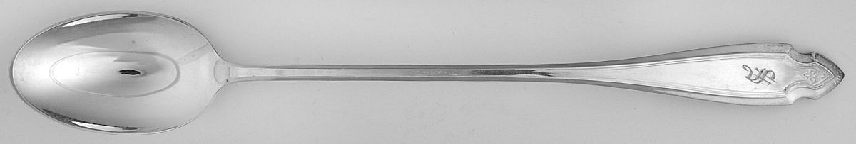 Cardinal (Silverplate, 1920) Monogram Iced Tea Spoon by Oneida Silver-1