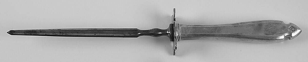 Cardinal (Silverplate, 1920) Large Roast Steel Rod Knife Sharpener by Oneida Silver-1