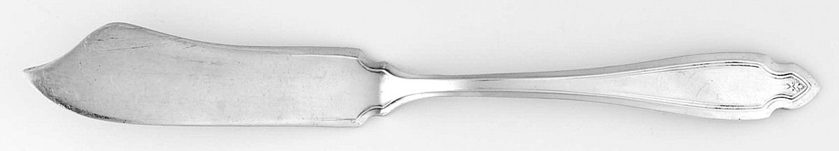 Cardinal (Silverplate, 1920) Flat Handle Master Butter Knife by Oneida Silver-1