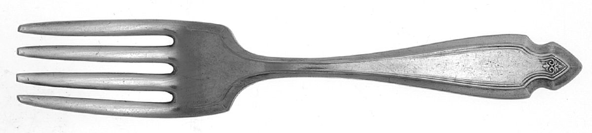 Cardinal (Silverplate, 1920) Baby Fork by Oneida Silver-1