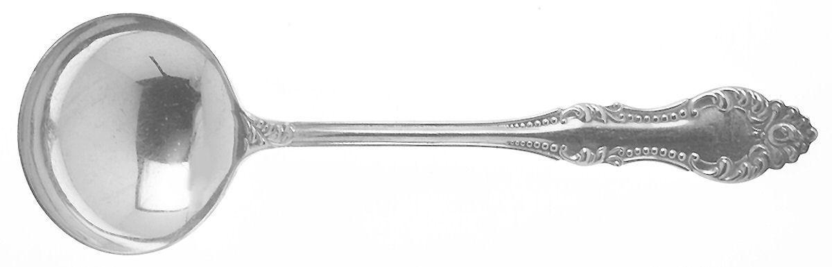 Carlton (Silverplate, 1898) Round Bowl Soup Spoon (Cream Soup) by Oneida Silver-1