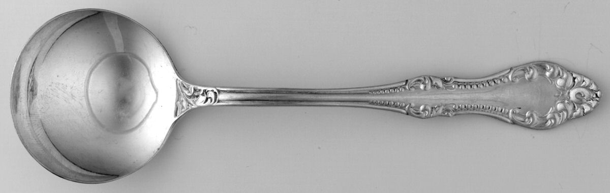 Carlton (Silverplate, 1898) Round Bowl Soup Spoon (Bouillon) by Oneida Silver-1