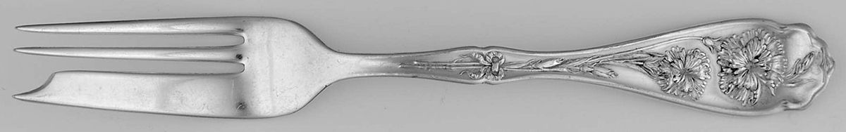 Carnation (Silverplate, 1908) Individual Pie Fork by Oneida Silver-1