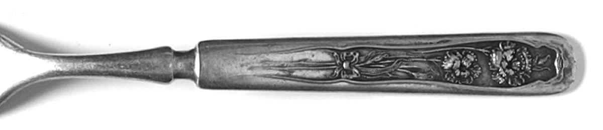 Carnation (Silverplate, 1908) Indented Solid Handled Fork by Oneida Silver-1