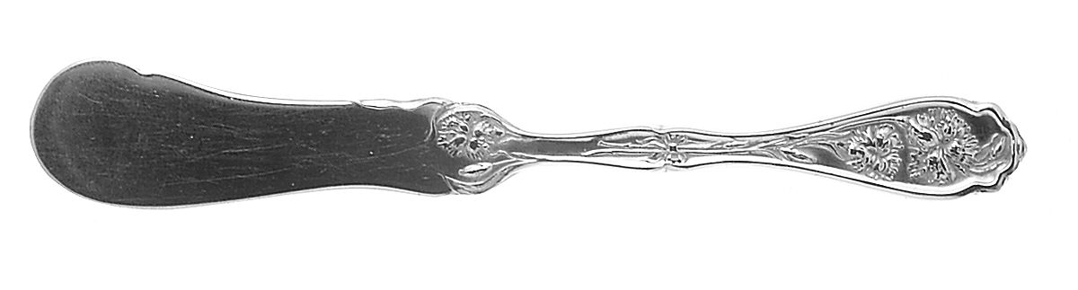 Carnation (Silverplate, 1908) Flat Handle Butter Spreader by Oneida Silver-1