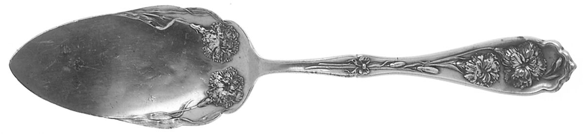 Carnation (Silverplate, 1908) Solid Pastry Server by Oneida Silver-1