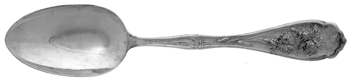 Carnation (Silverplate, 1908) Place/Oval Soup Spoon by Oneida Silver-1