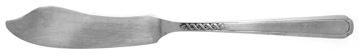 Carnival (Silverplate, 1937) Flat Handle Master Butter Knife by Oneida Silver-1