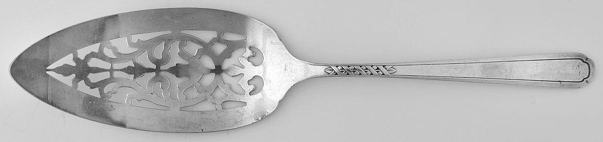 Carnival (Silverplate, 1937) Solid Pierced Pie Server by Oneida Silver-1