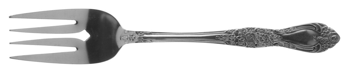 Carolina (Stainless) Medium Solid Cold Meat Serving Fork by Oneida Silver-1