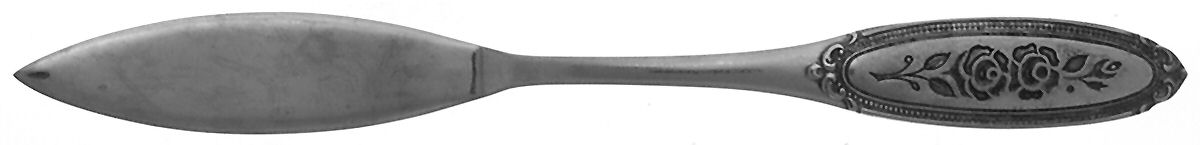 Cassandra (Stainless) Flat Handle Master Butter Knife by Oneida Silver-1