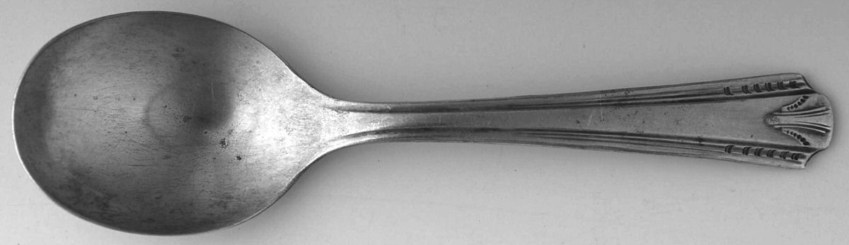 Casino (Silverplate, 1931) Straight Handle Baby Spoon by Oneida Silver-1