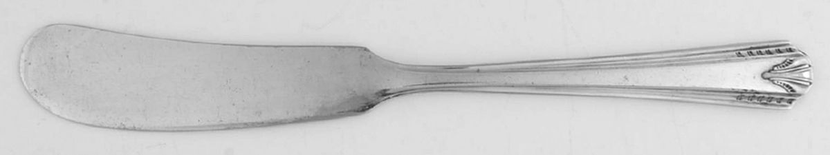 Casino (Silverplate, 1931) Flat Handle Butter Spreader by Oneida Silver-1