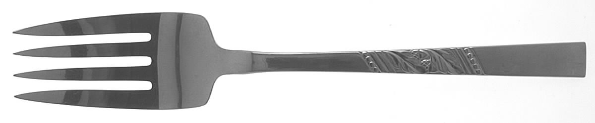 Catalina (Stainless) Medium Solid Cold Meat Serving Fork by Oneida Silver-1