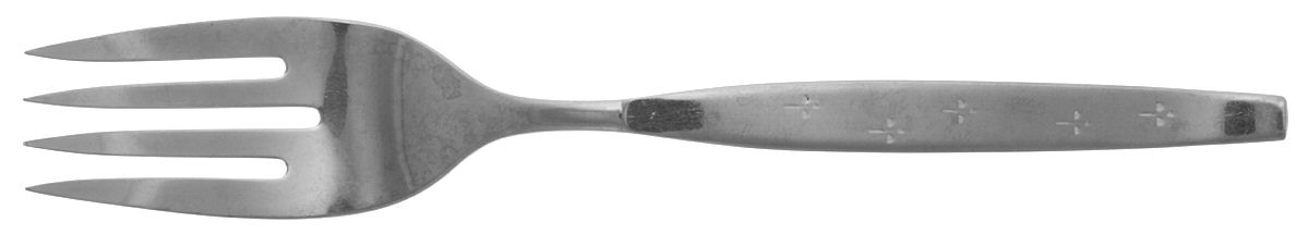 Celebrity (Stainless, Community) Medium Solid Cold Meat Serving Fork by Oneida Silver-1