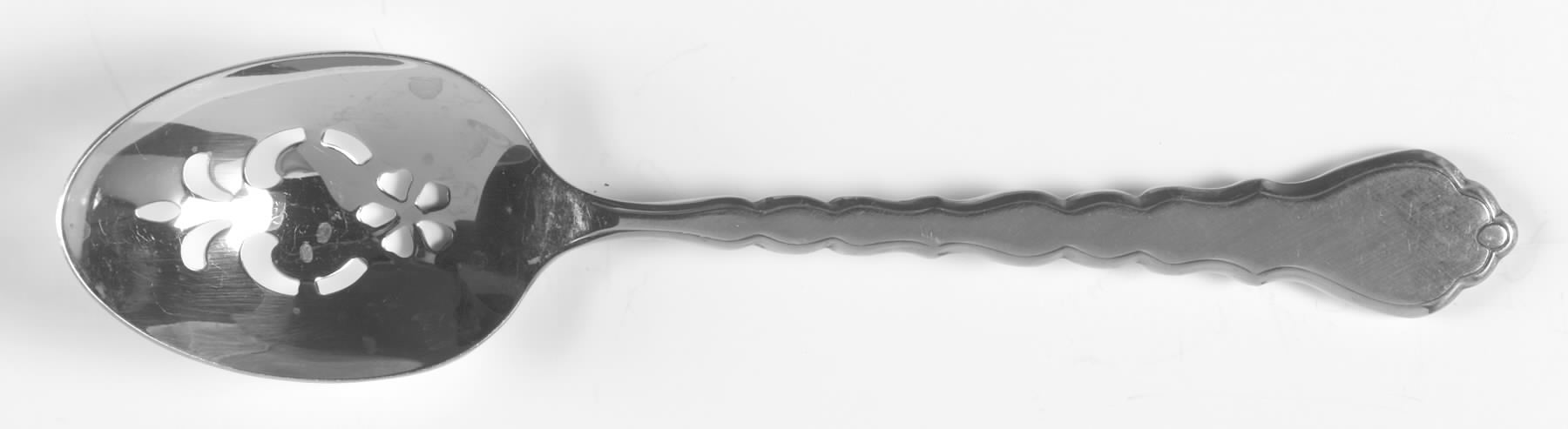 Cello (Stainless, Betty Crocker) Pierced Tablespoon (Serving Spoon) by Oneida Silver-1