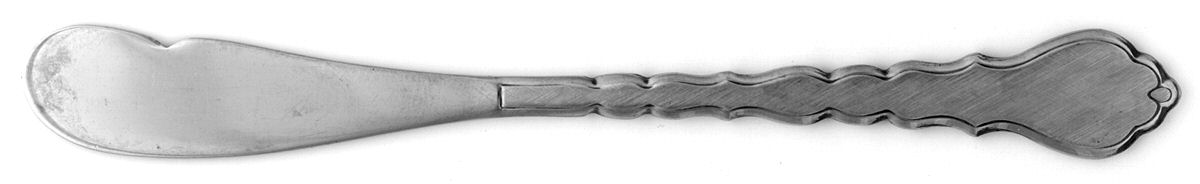 Cello (Stainless, Betty Crocker) Flat Handle Butter Spreader by Oneida Silver-1