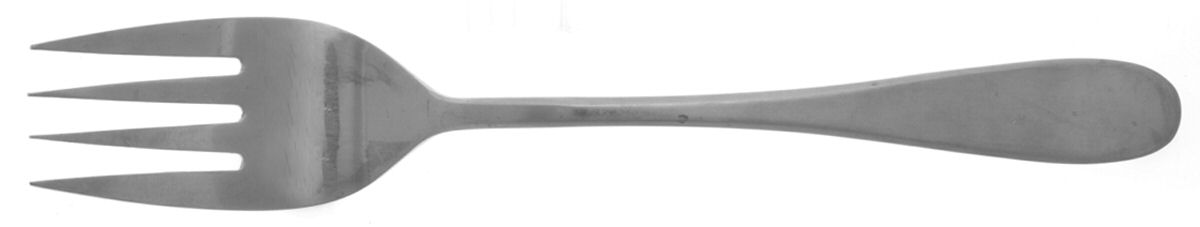 Centurion (Stainless) Medium Solid Cold Meat Serving Fork by Oneida Silver-1
