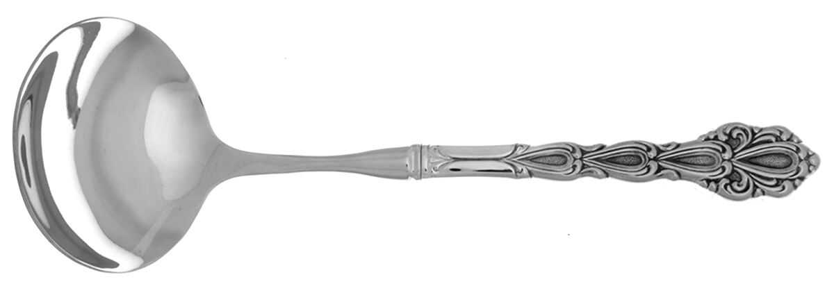 Chandelier (Stainless) Gravy Ladle with No Spout Stainless Bowl HC by Oneida Silver-1