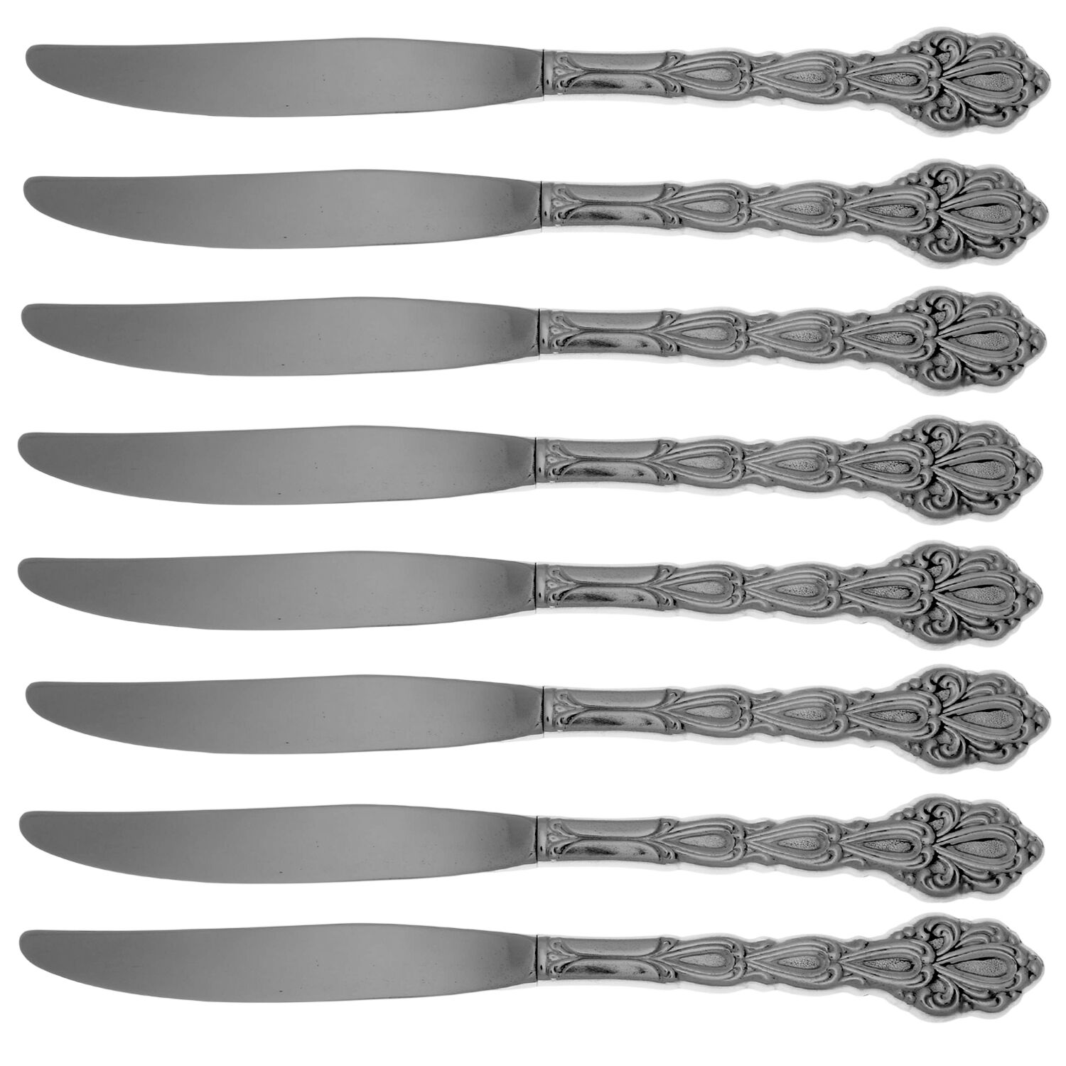 Chandelier (Stainless) Modern/Hollow Knife - Set of 8 by Oneida Silver-1