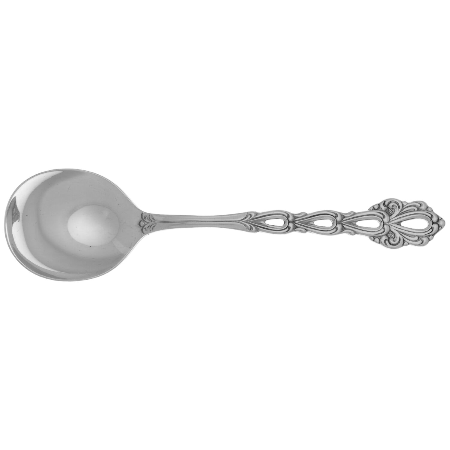 Chandelier (Stainless) Round Bowl Soup Spoon (Gumbo) by Oneida Silver-1
