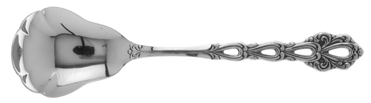 Chandelier (Stainless) Sugar Shell Spoon by Oneida Silver-1