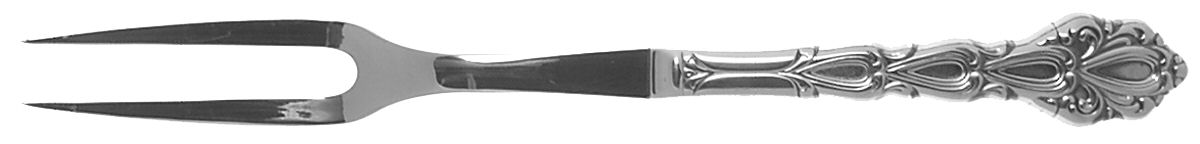Chandelier (Stainless) Large Stainless-Prong Roast Carving Fork by Oneida Silver-1