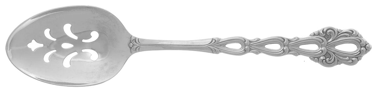 Chandelier (Stainless) Pierced Tablespoon (Serving Spoon) by Oneida Silver-1