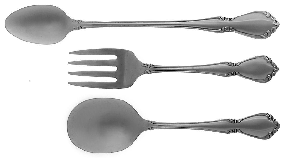 Chateau (Stainless, Glossy) 3-Piece Baby Set (BF, BS, INS) by Oneida Silver-1