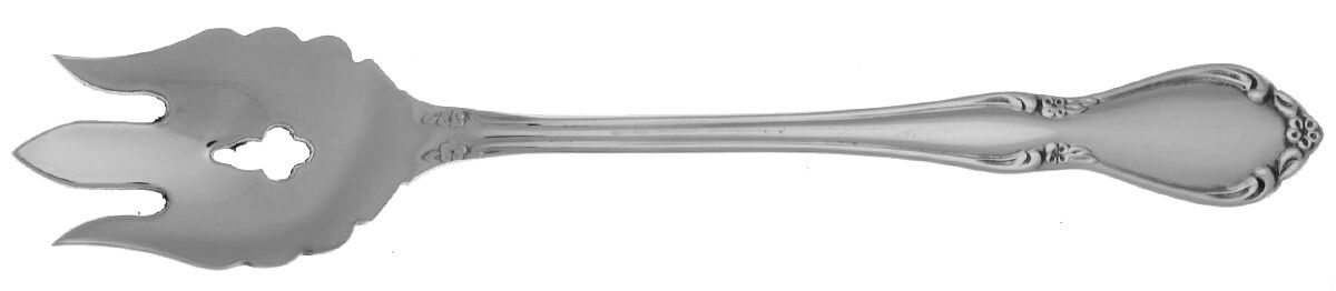 Chateau (Stainless, Glossy) Vegetable Serving Fork Solid  HC by Oneida Silver-1
