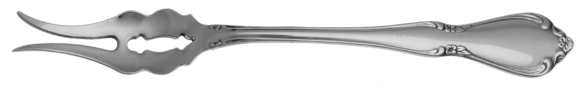Chateau (Stainless, Glossy) Butter Pick with Two Tines and Pierced Bowl HC by Oneida Silver-1