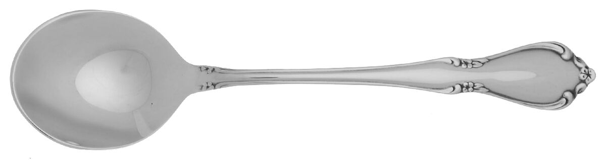 Chateau (Stainless, Glossy) Round Bowl Soup Spoon (Cream Soup) HC by Oneida Silver-1
